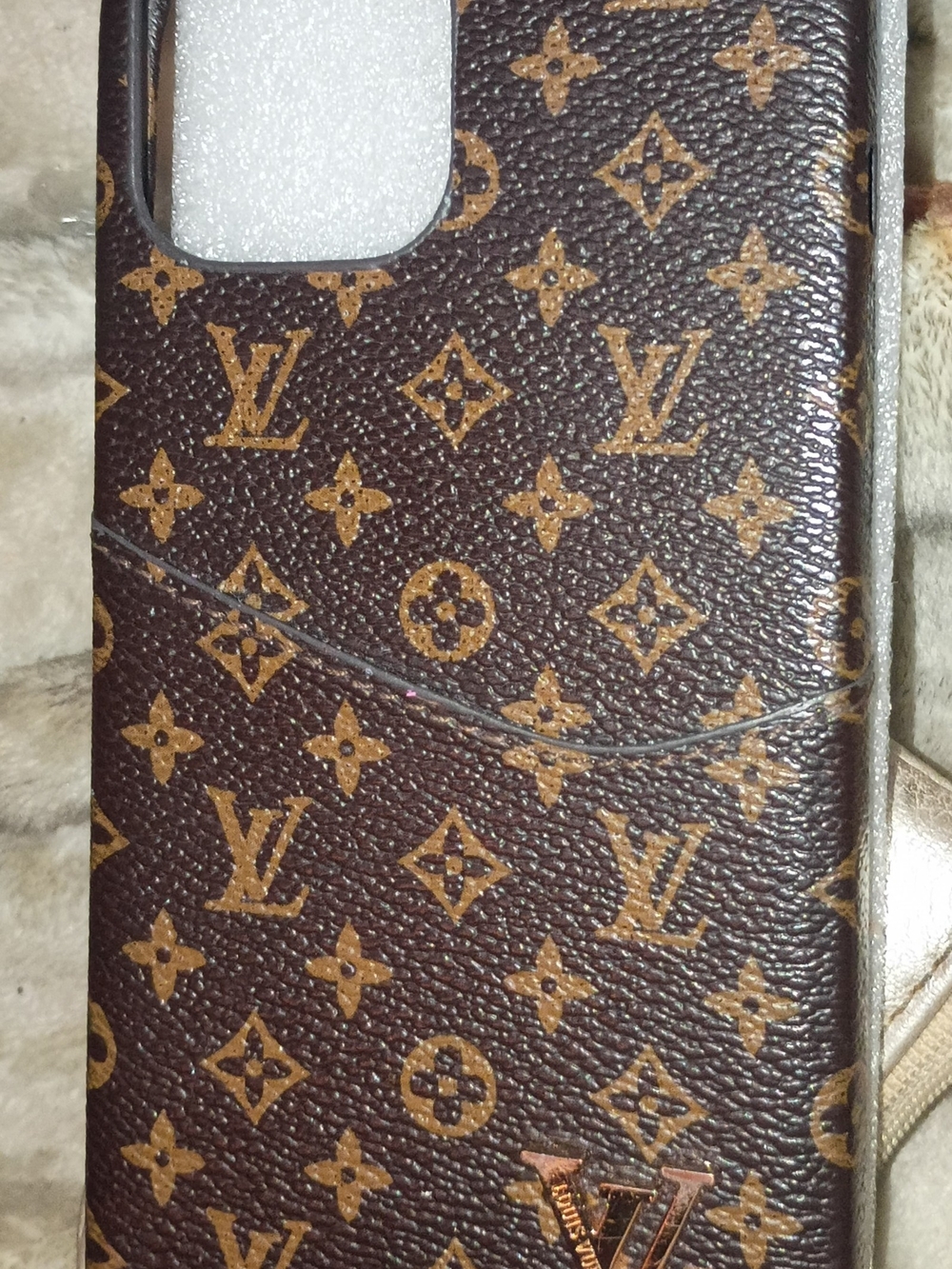 Brown Monogram Canvas Phone Wallet Case
